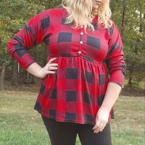 Baby Doll Buffalo Plaid